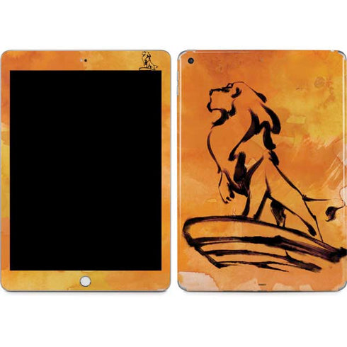 Disney The Lion King Mufasa Water Color Art Apple iPad Skin
