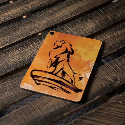 Disney The Lion King Mufasa Water Color Art Apple iPad Pro Skin