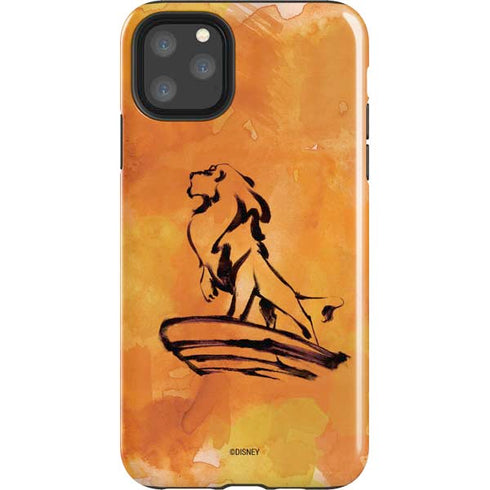 Disney The Lion King Mufasa Water Color Art iPhone Cases