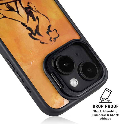 Disney The Lion King Mufasa Water Color Art iPhone 13 Kickstand Case