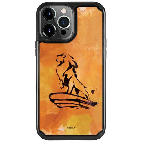Disney The Lion King Mufasa Water Color Art iPhone Cases
