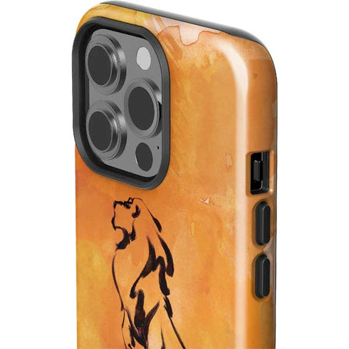 Disney The Lion King Mufasa Water Color Art iPhone 15 Pro Impact Case