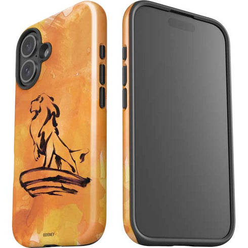 Disney The Lion King Mufasa Water Color Art iPhone 16 Impact Case