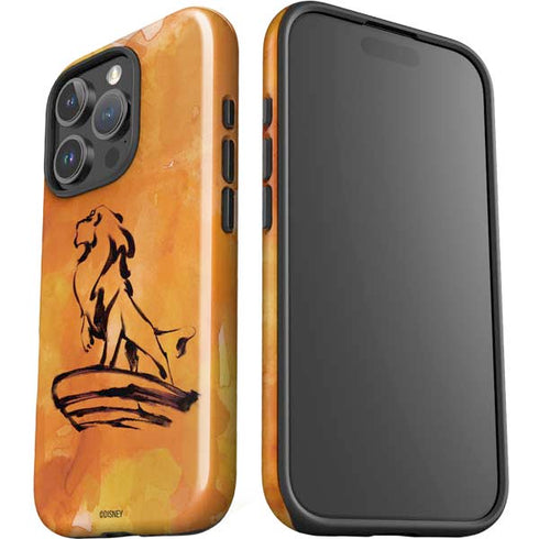 Disney The Lion King Mufasa Water Color Art iPhone 16 Pro Max Impact Case