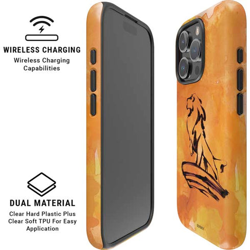 Disney The Lion King Mufasa Water Color Art iPhone 16 Pro Max Magsafe Impact Case