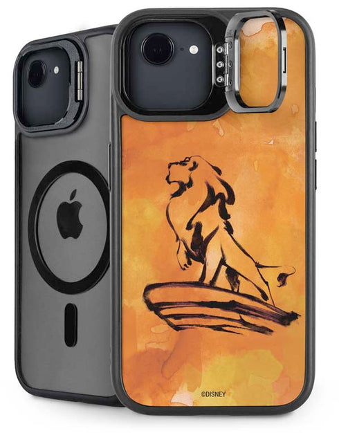 Disney The Lion King Mufasa Water Color Art iPhone 16e Kickstand Case