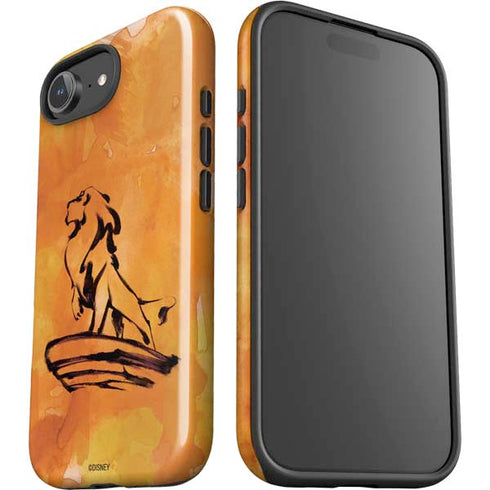 Disney The Lion King Mufasa Water Color Art iPhone 16e Impact Case