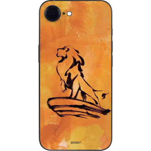 Disney The Lion King Mufasa Water Color Art iPhone 16e Skin