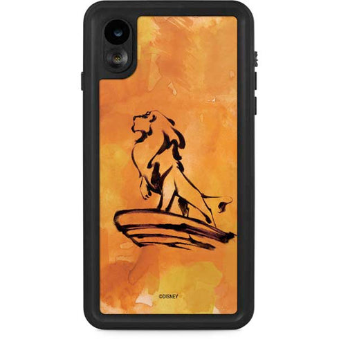 Disney The Lion King Mufasa Water Color Art iPhone Cases