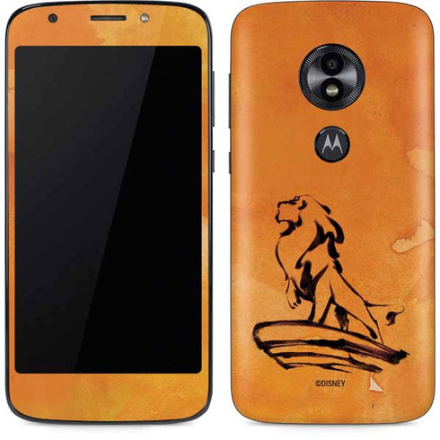 Disney The Lion King Mufasa Water Color Art Moto E5 Play Skin