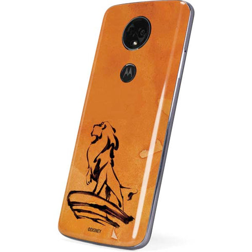 Disney The Lion King Mufasa Water Color Art Moto E5 Plus Skin