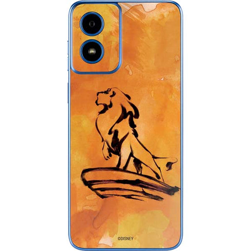Disney The Lion King Mufasa Water Color Art Moto G Play 4G (2024) Skin