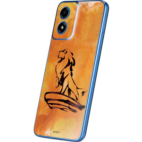 Disney The Lion King Mufasa Water Color Art Moto G Play 4G (2024) Skin
