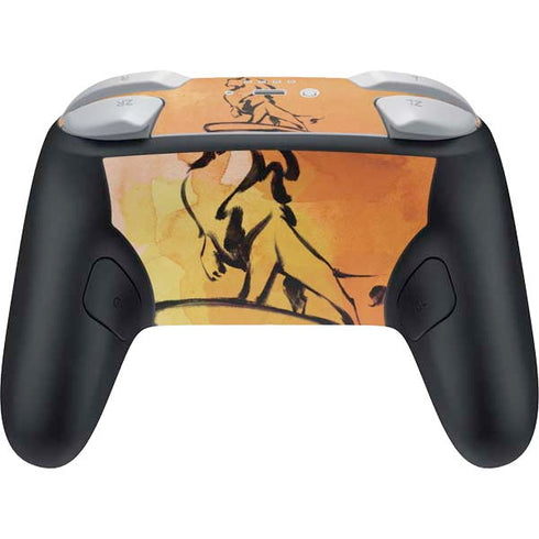 Disney The Lion King Mufasa Water Color Art Nintendo Switch 2 (2025) Pro Controller Skin