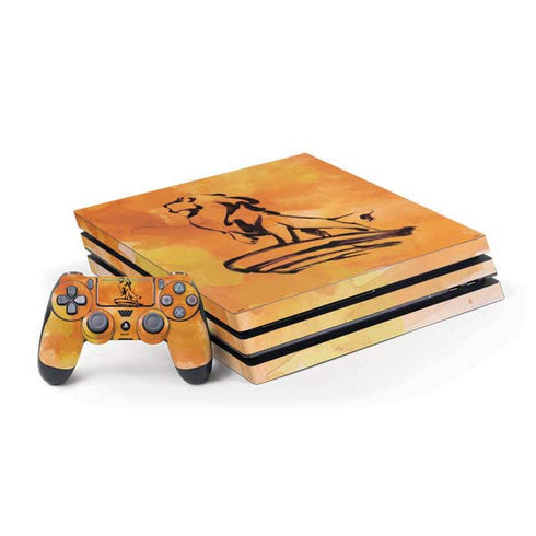 Disney The Lion King Mufasa Water Color Art PlayStation PS4 Skins