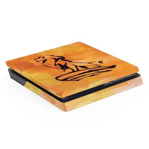 Disney The Lion King Mufasa Water Color Art PS4 Slim Skin