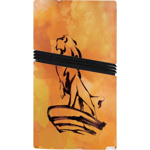 Disney The Lion King Mufasa Water Color Art PS5 Pro Console Skin