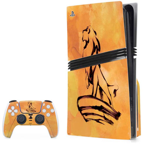 Disney The Lion King Mufasa Water Color Art PS5 Pro Disk Bundle Skin