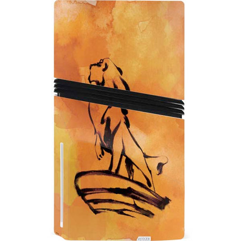 Disney The Lion King Mufasa Water Color Art PS5 Pro Disk Console Skin