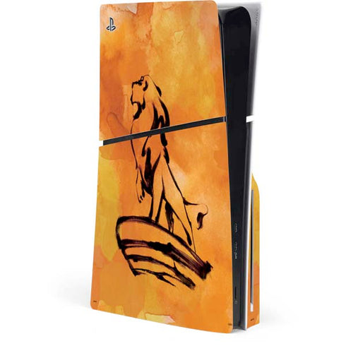Disney The Lion King Mufasa Water Color Art PlayStation PS5 Skins