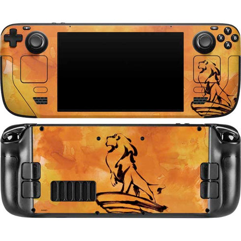 Disney The Lion King Mufasa Water Color Art Steam Deck Handheld Gaming Computer OLED Skin