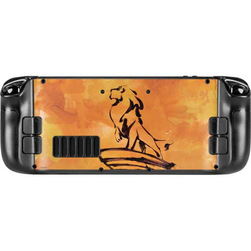 Disney The Lion King Mufasa Water Color Art Steam Deck Handheld Gaming Computer OLED Skin