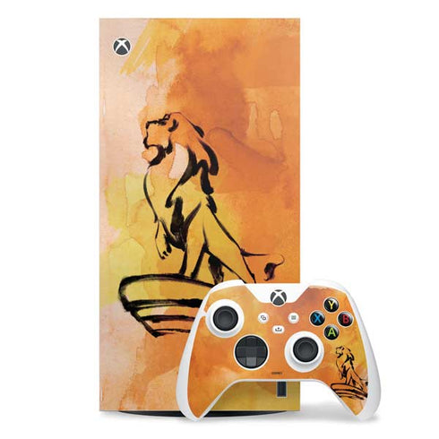 Disney The Lion King Mufasa Water Color Art Xbox Series X Skins