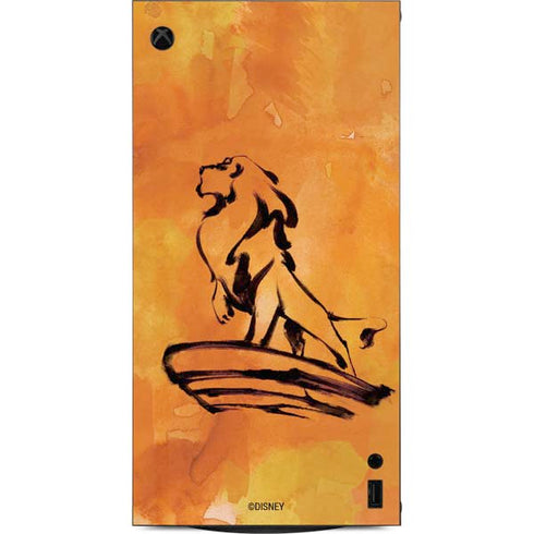 Disney The Lion King Mufasa Water Color Art XBox Series X Digital Edition Console Skin