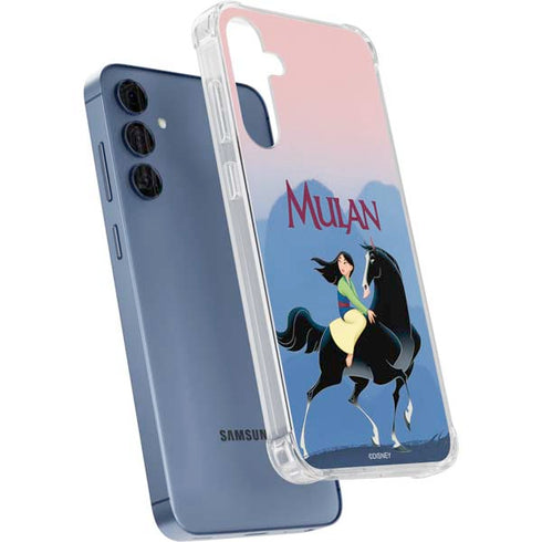 Disney Mulan Riding Khan Galaxy A55 5G Clear Case