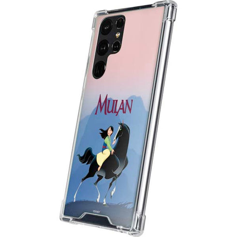 Disney Mulan Riding Khan Galaxy S23 Ultra Clear Case