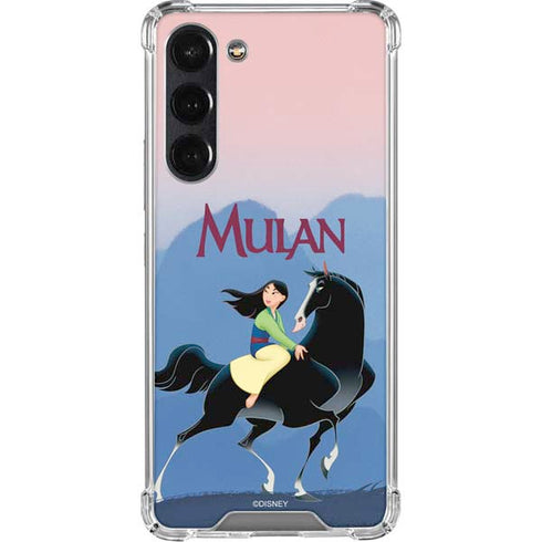 Disney Mulan Riding Khan Galaxy S24 FE Clear Case