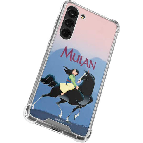Disney Mulan Riding Khan Galaxy S24 FE Clear Case