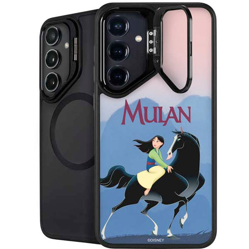 Disney Mulan Riding Khan Galaxy S25 Plus Kickstand Case