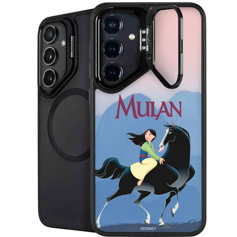 Disney Mulan Riding Khan Galaxy S26 Plus Kickstand Case