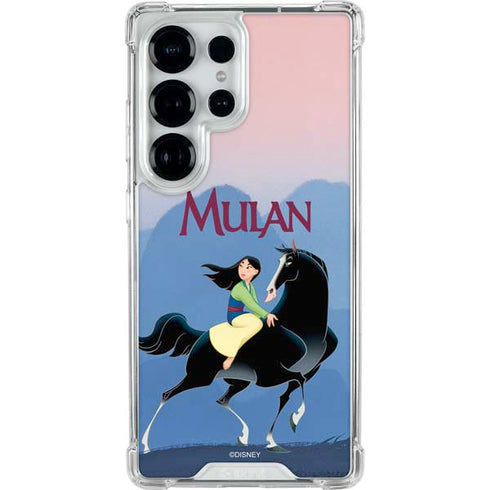 Disney Mulan Riding Khan Galaxy S26 Ultra Clear Case