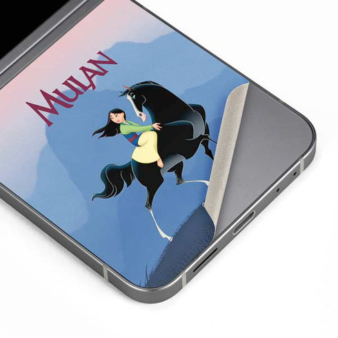 Disney Mulan Riding Khan Galaxy Z Flip6 Skin