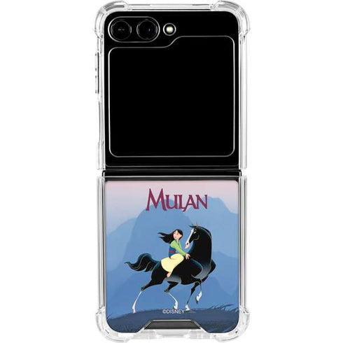 Disney Mulan Riding Khan Galaxy Z Flip6 Clear Case