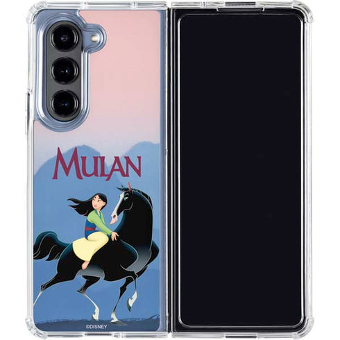 Disney Mulan Riding Khan Galaxy Z Fold5 5G Clear Case
