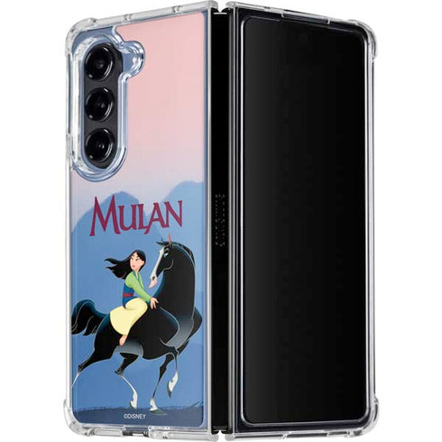 Disney Mulan Riding Khan Galaxy Z Fold5 5G Clear Case