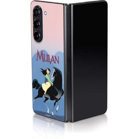 Disney Mulan Riding Khan Galaxy Z Fold5 5G Skin