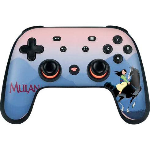 Disney Mulan Riding Khan Google Stadia Controller Skin