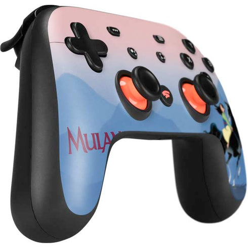 Disney Mulan Riding Khan Google Stadia Controller Skin
