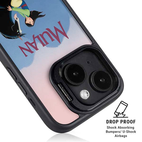 Disney Mulan Riding Khan iPhone 14 Kickstand Case