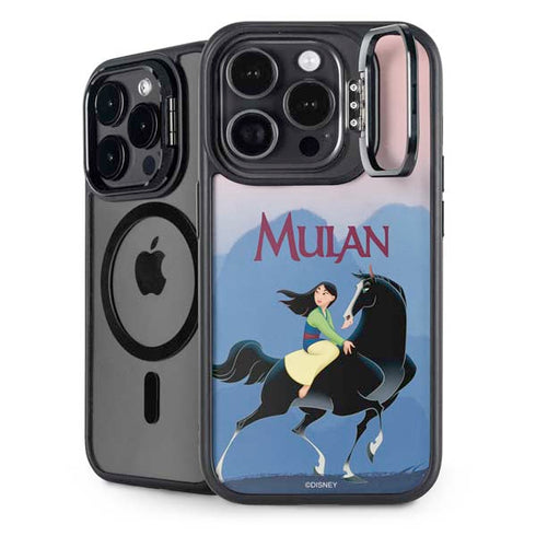 Disney Mulan Riding Khan iPhone 14 Pro Kickstand Case