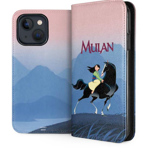 Disney Mulan Riding Khan iPhone 15 Plus Folio Case