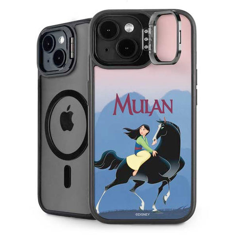 Disney Mulan Riding Khan iPhone 15 Plus Kickstand Case