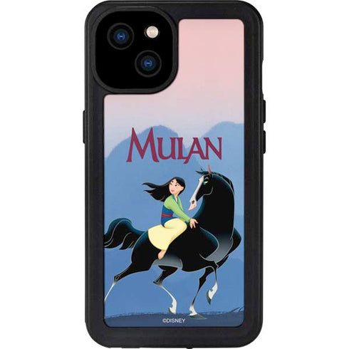 Disney Mulan Riding Khan iPhone 15 Plus Waterproof Case