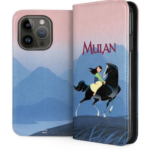 Disney Mulan Riding Khan iPhone 15 Pro Folio Case