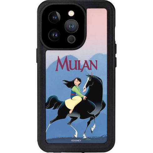 Disney Mulan Riding Khan iPhone 15 Pro Waterproof Case