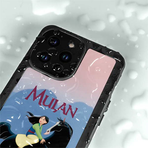 Disney Mulan Riding Khan iPhone 15 Pro Waterproof Case